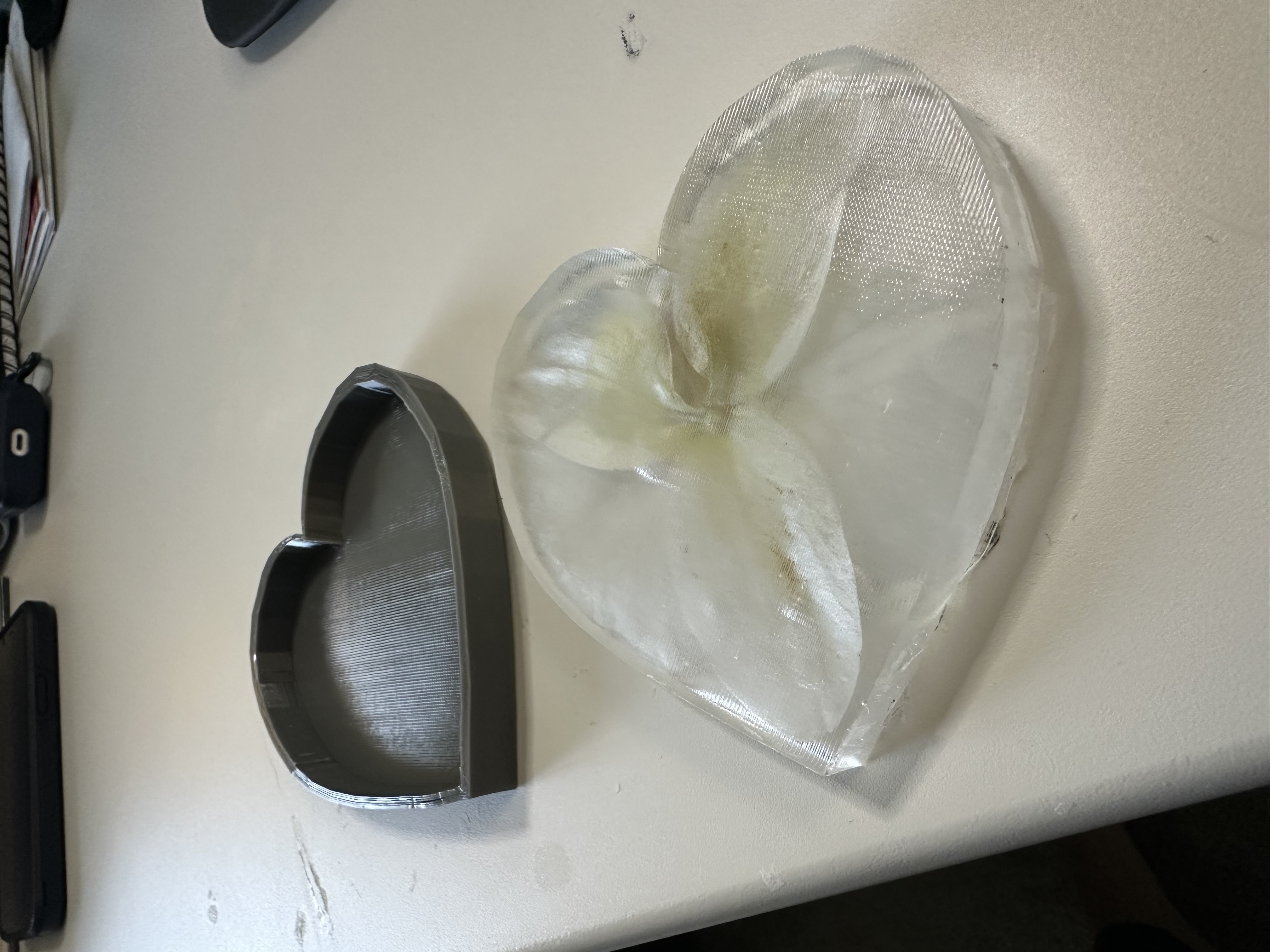 Epoxy Coaster Mold (Heart-Shaped TPU)