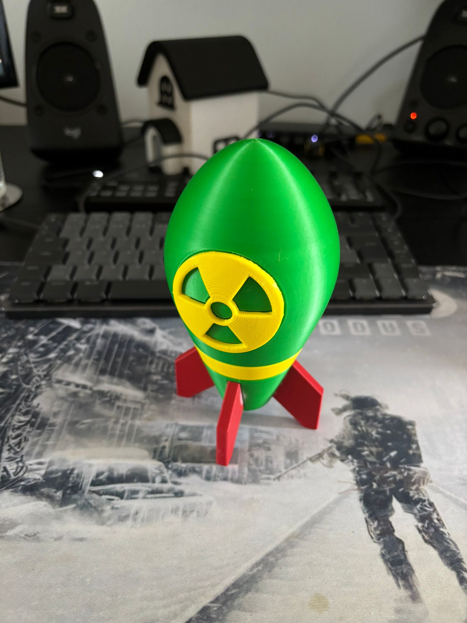 Desk mini nuke decoration