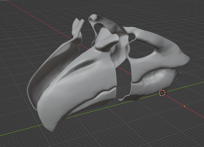 Overwatch Nevermore Mask (divided into parts)