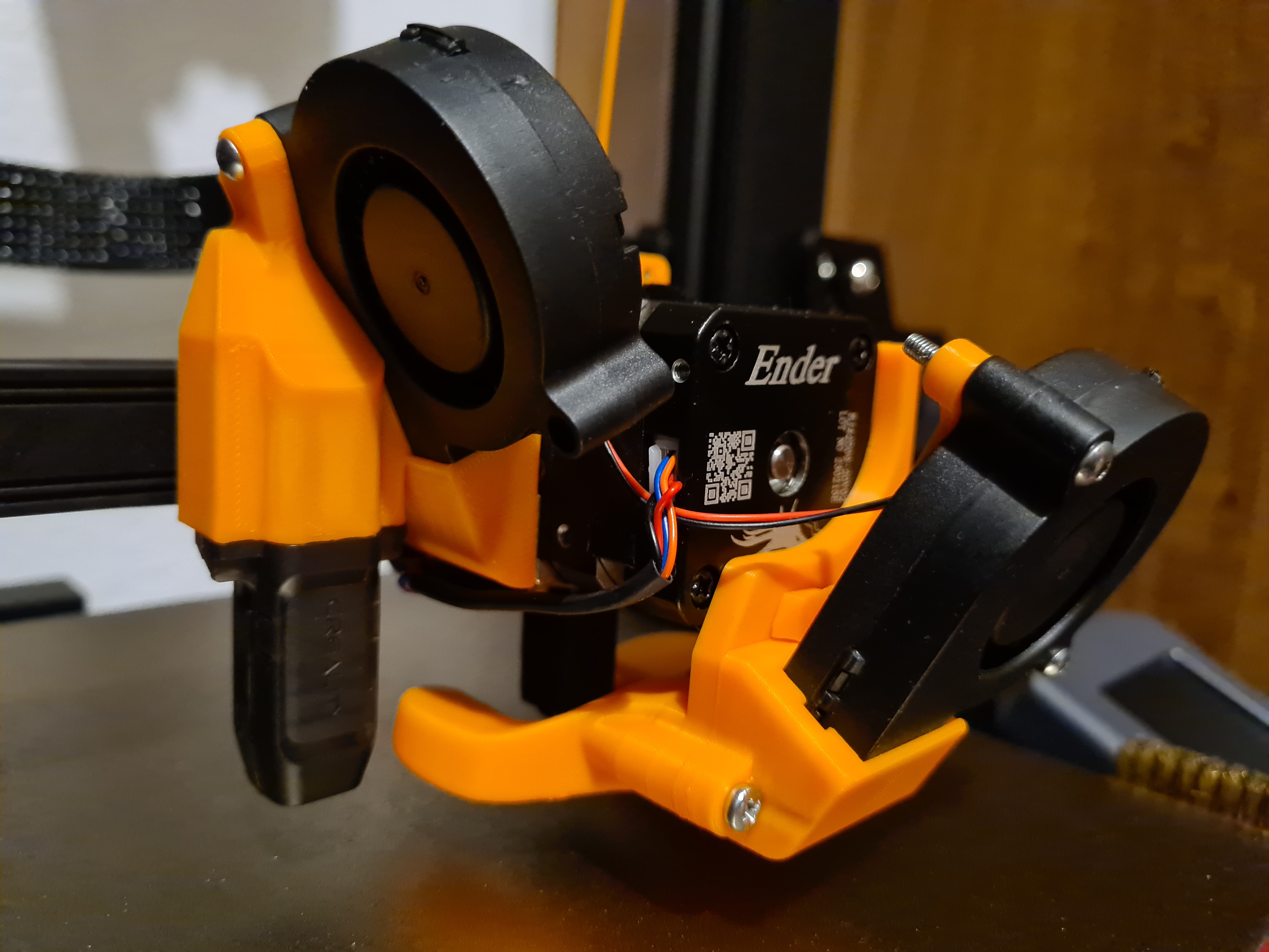 Ender 3 S1/Pro Zero-Y Offset Mount w/5015 Fan for TriangleLabs CHCB-OT Hotend