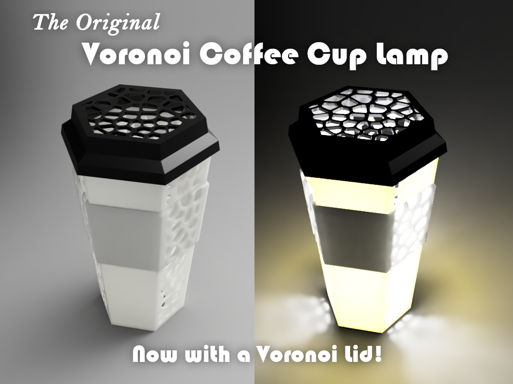Voronoi Coffee Cup Lamp