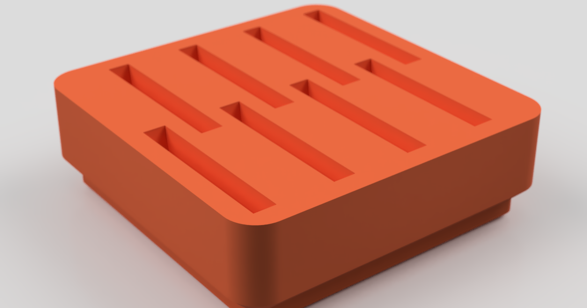 Gridfinity bin for CR2025 batteries by DieserJonas Download free STL