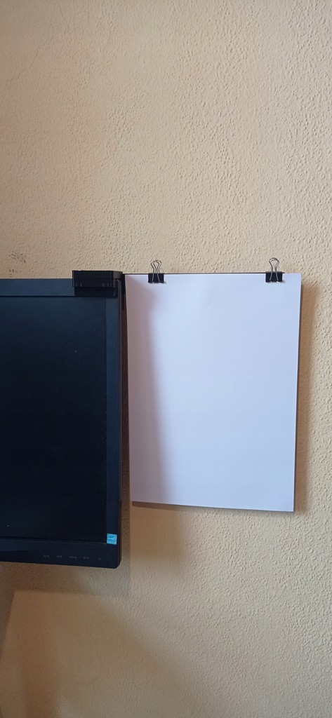 A4 Paper Clip Holder Mount for Monitor | Eye Strain Reduction & Desk Organization