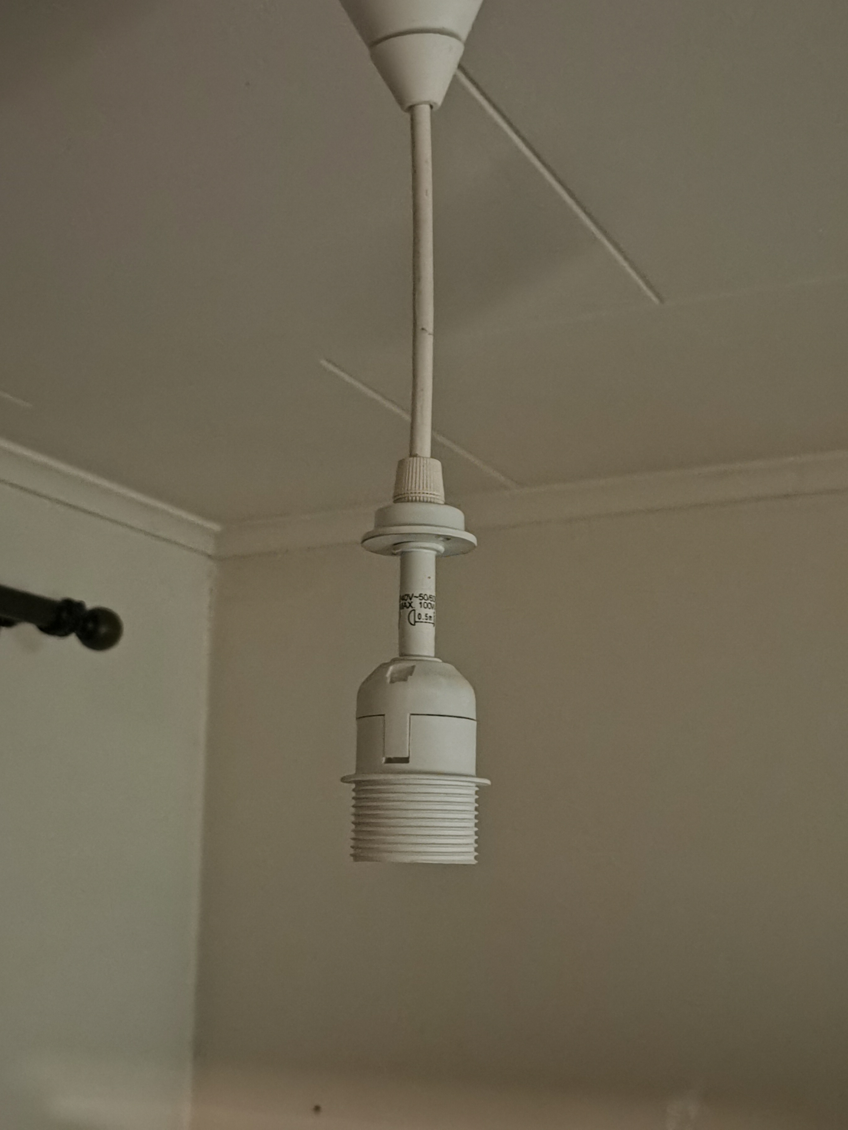 Universal 3 piece lamp shade for pendant light cords by Stavdahl