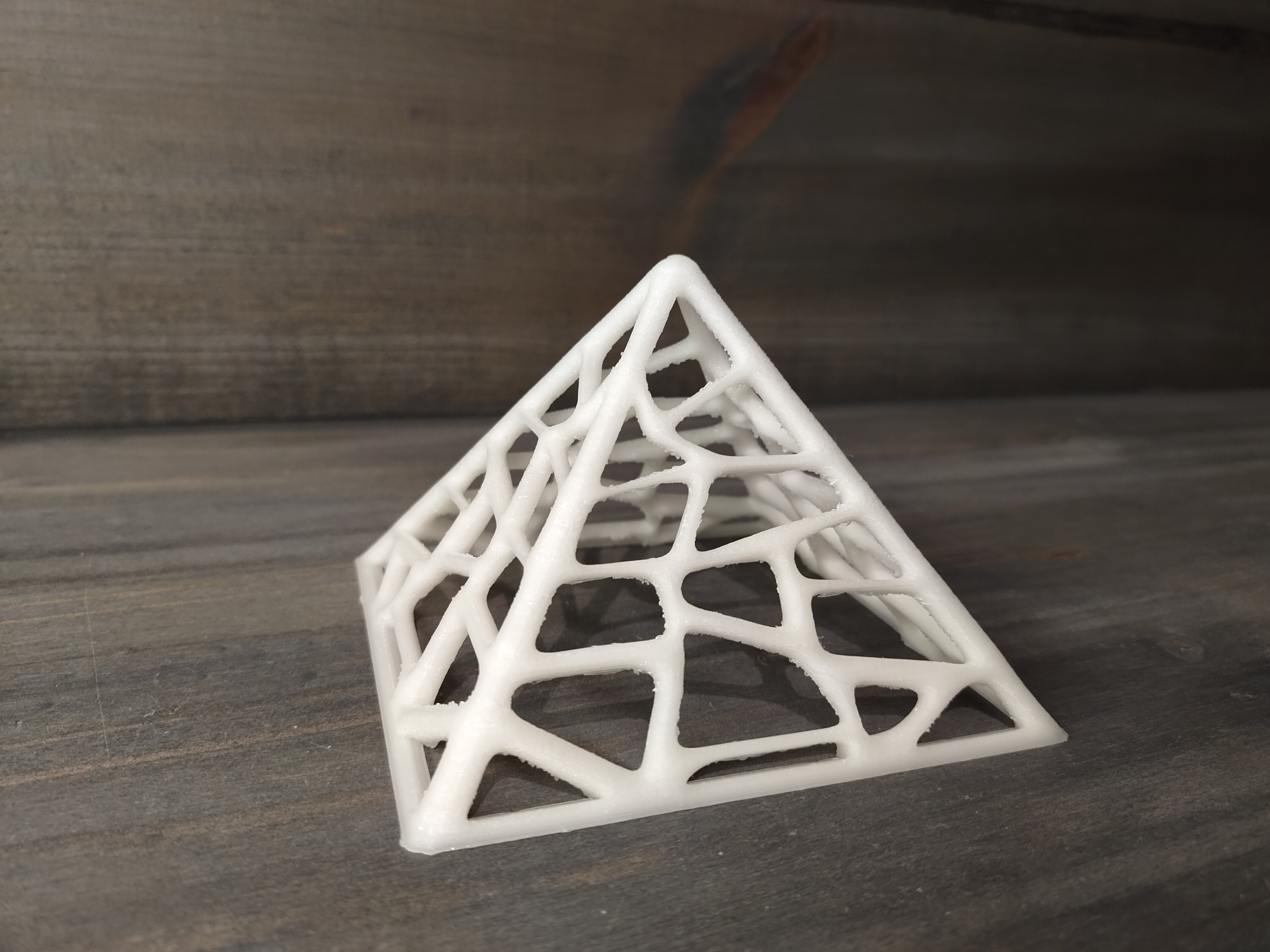 Voronoi Pyramid Decorative for tea light bookcase or coffee table
