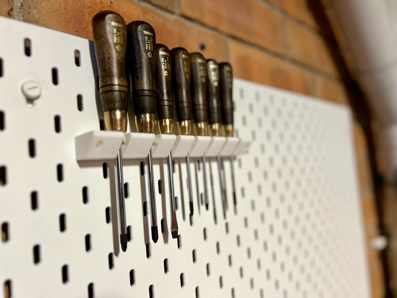 Wooden Screwdriver Rack Narex Wooden Screwdriver Set Mount - Wall or Skadis Peg Board by ...