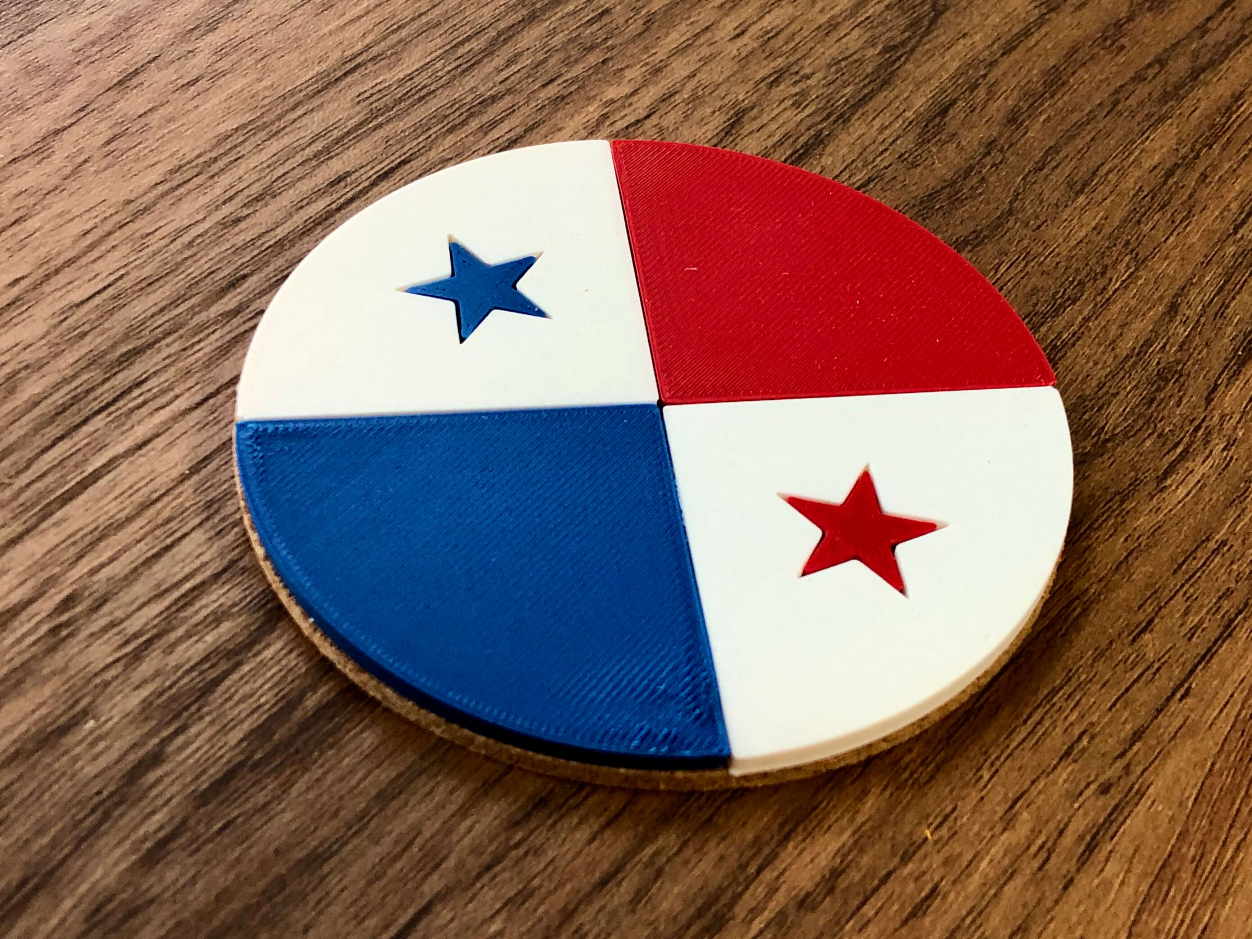 Panama - Flag Beer Coaster