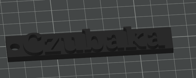 Keychain with tittle "Czubaka"