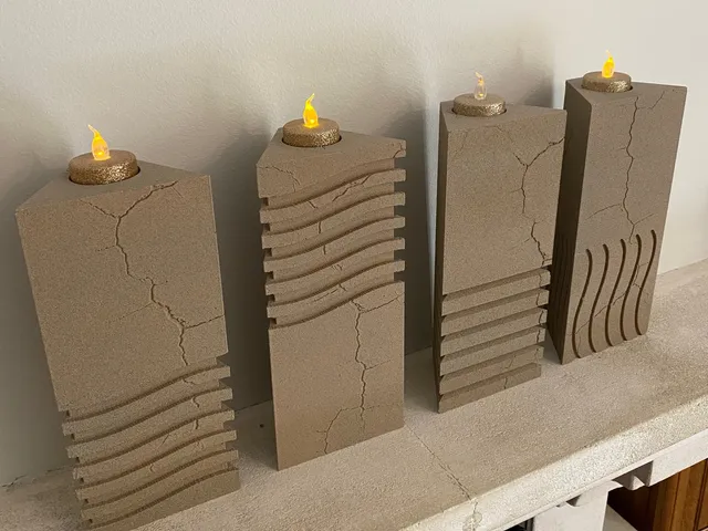 Elemental Stones The Fifth Element 1:1 Tealight candle holder