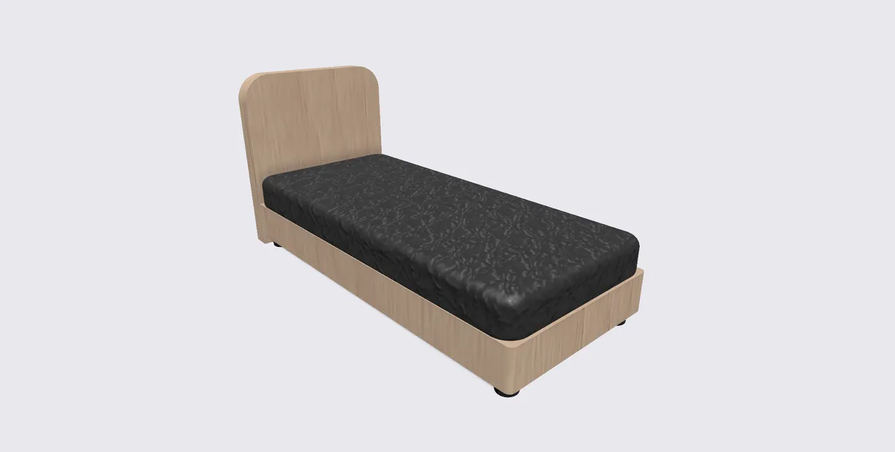 Simple Bed by Erdenay | Download free STL model | Printables.com