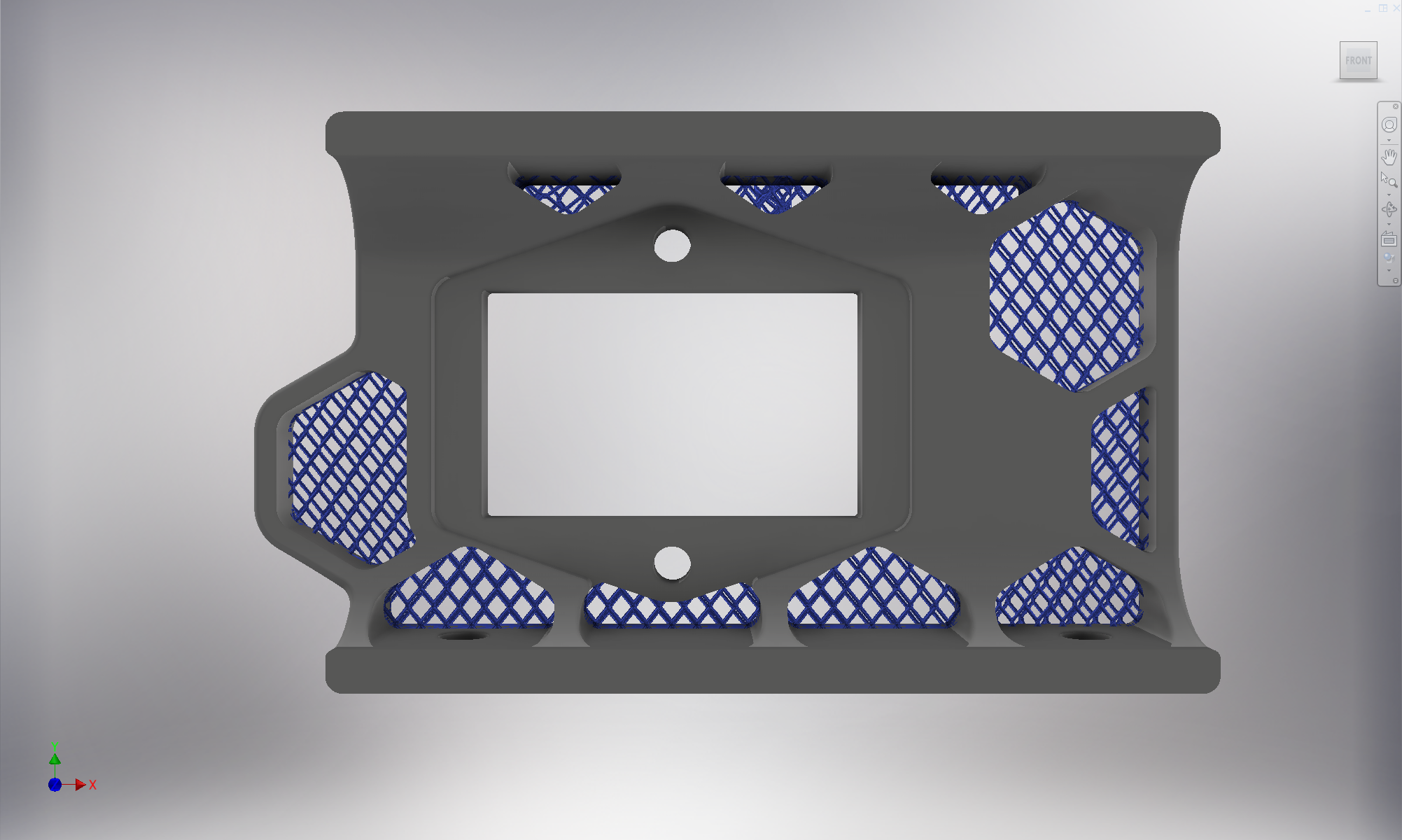 Back Voron Trident mesh skirts - IEC320 C14 and RJ45