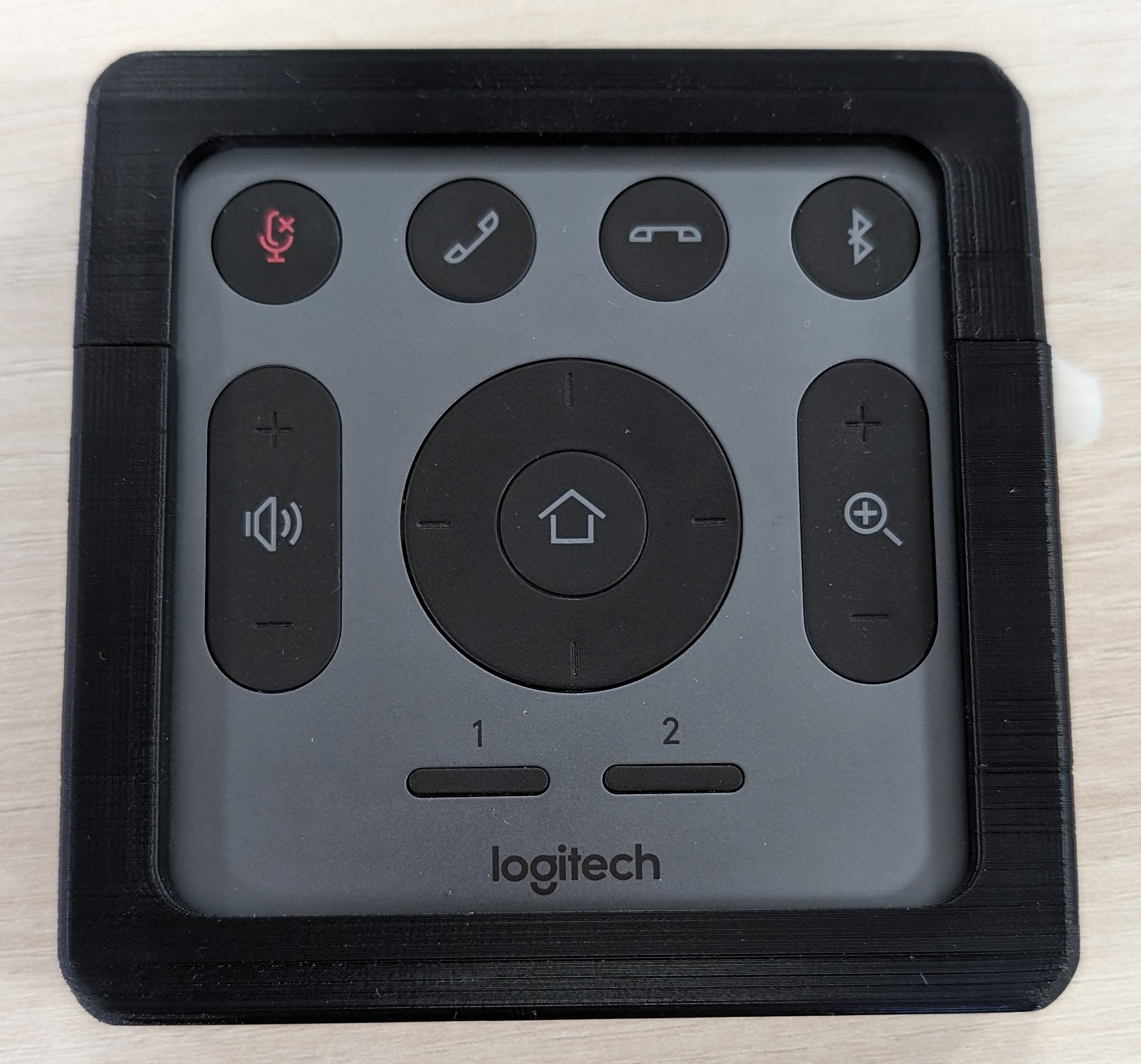 Logitech MeetUp remote wall (lockable) by ThaKat Download free STL