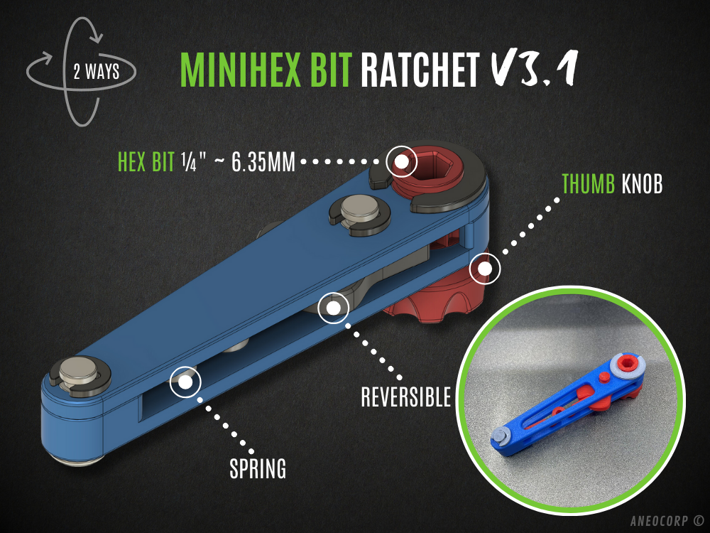 MiniHex Bit Ratchet v3.1