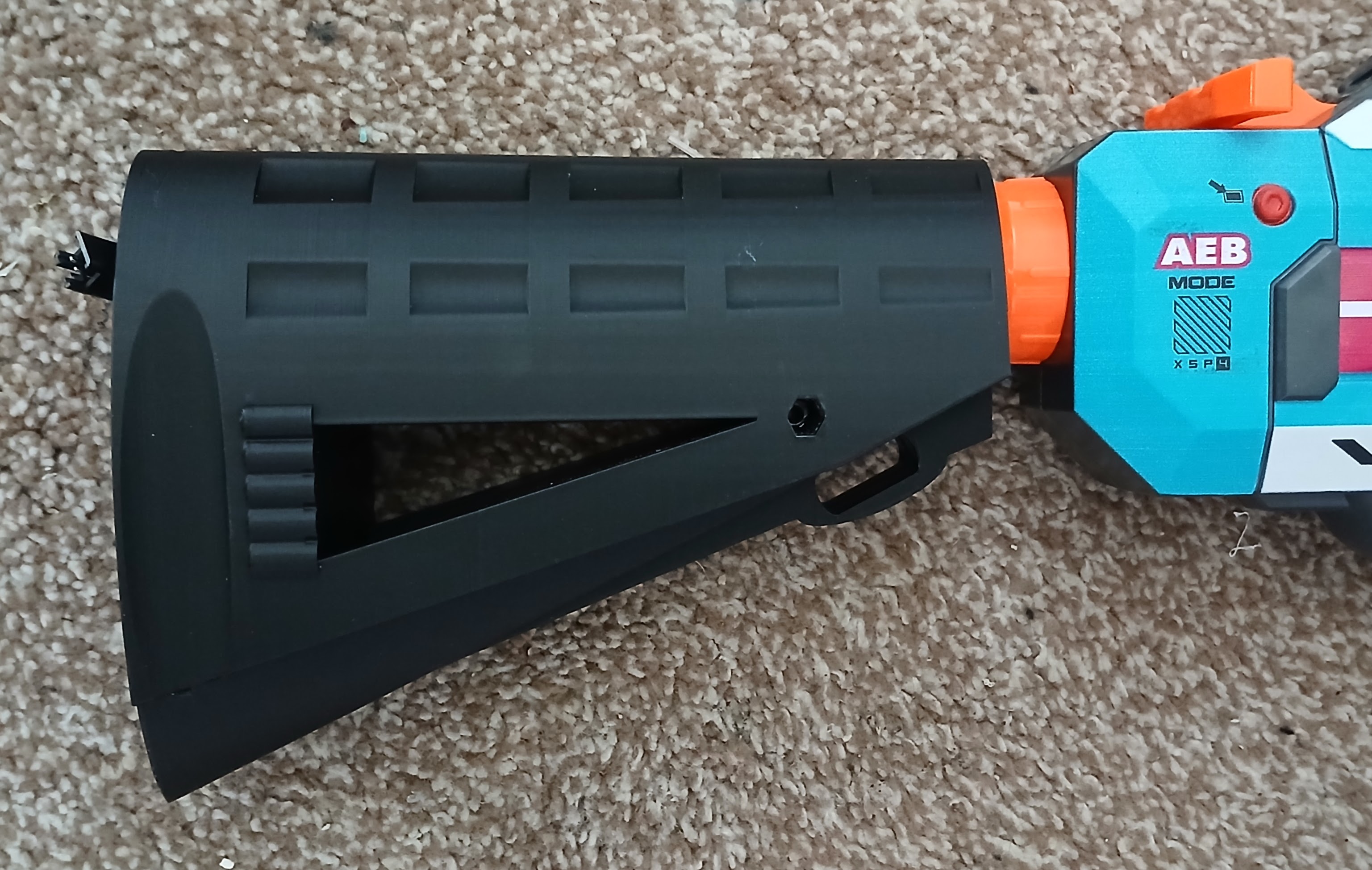 Xshot AEB Motorized Piston Pump MPP Buffer tube Stock - Modernized (AR15-like)