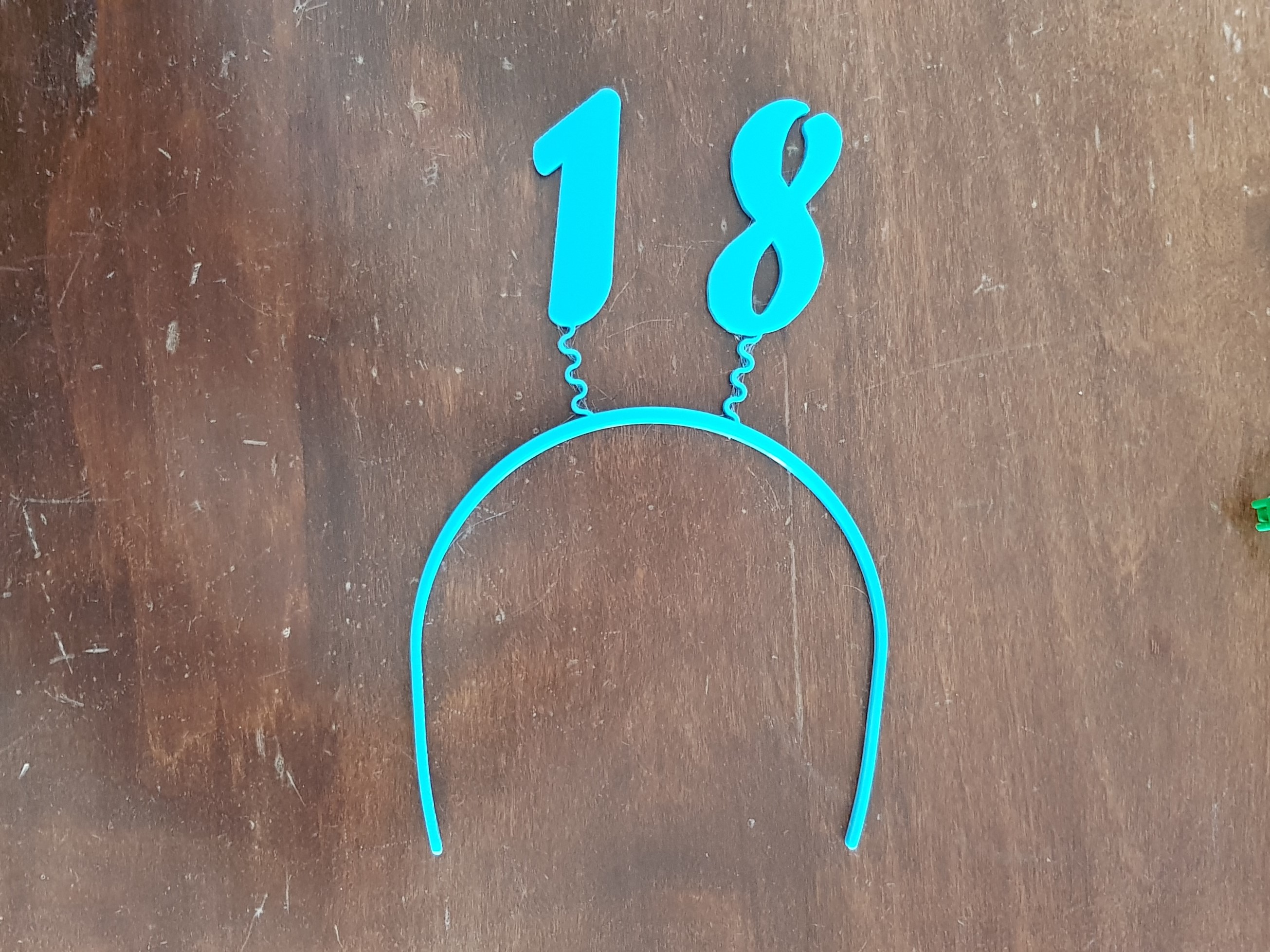 18 Years Happy Birthday Bobbleheands Hairband - Cerchiello a molla