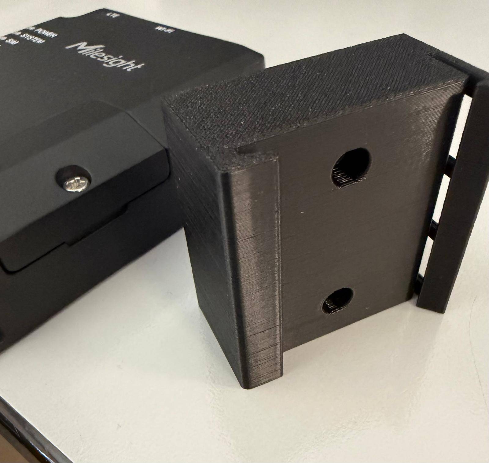 DIN rail mounting adapter designed for Milesight industrial routers USR325 .