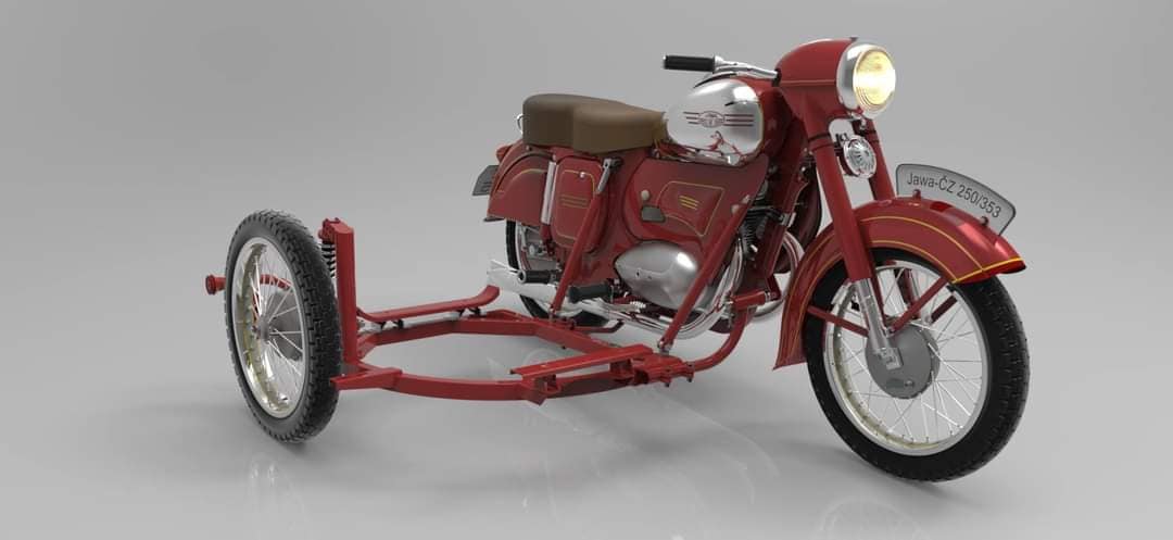 Project JAWA-ČZ KÝVAČKA 250/353.02 - PART No.1 - FRAME