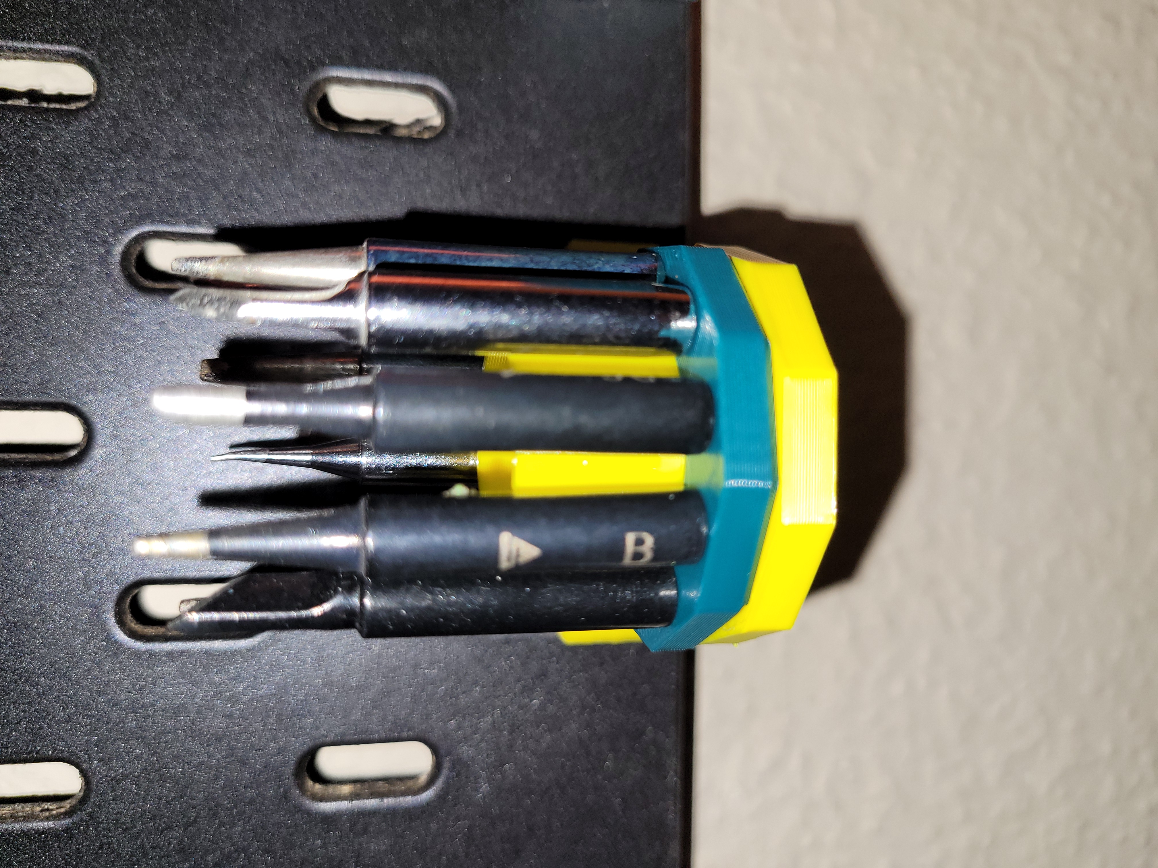 IKEA Skadis turnable solder tip carousel