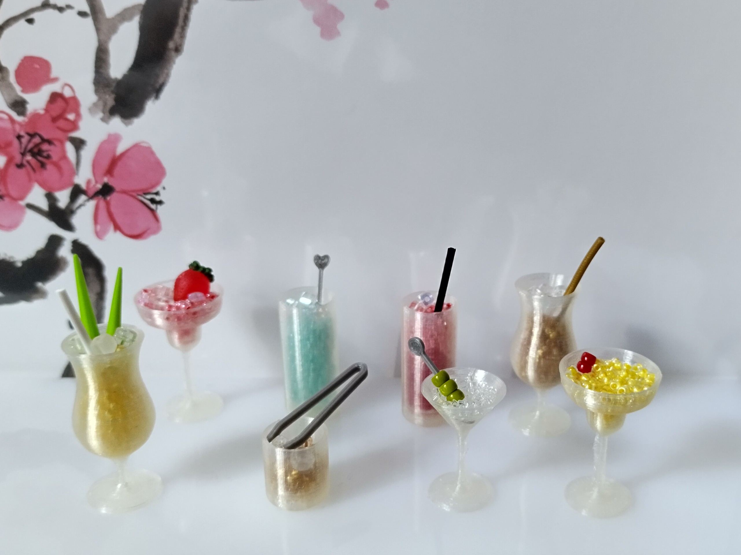 Tiny Bottles and Glasses