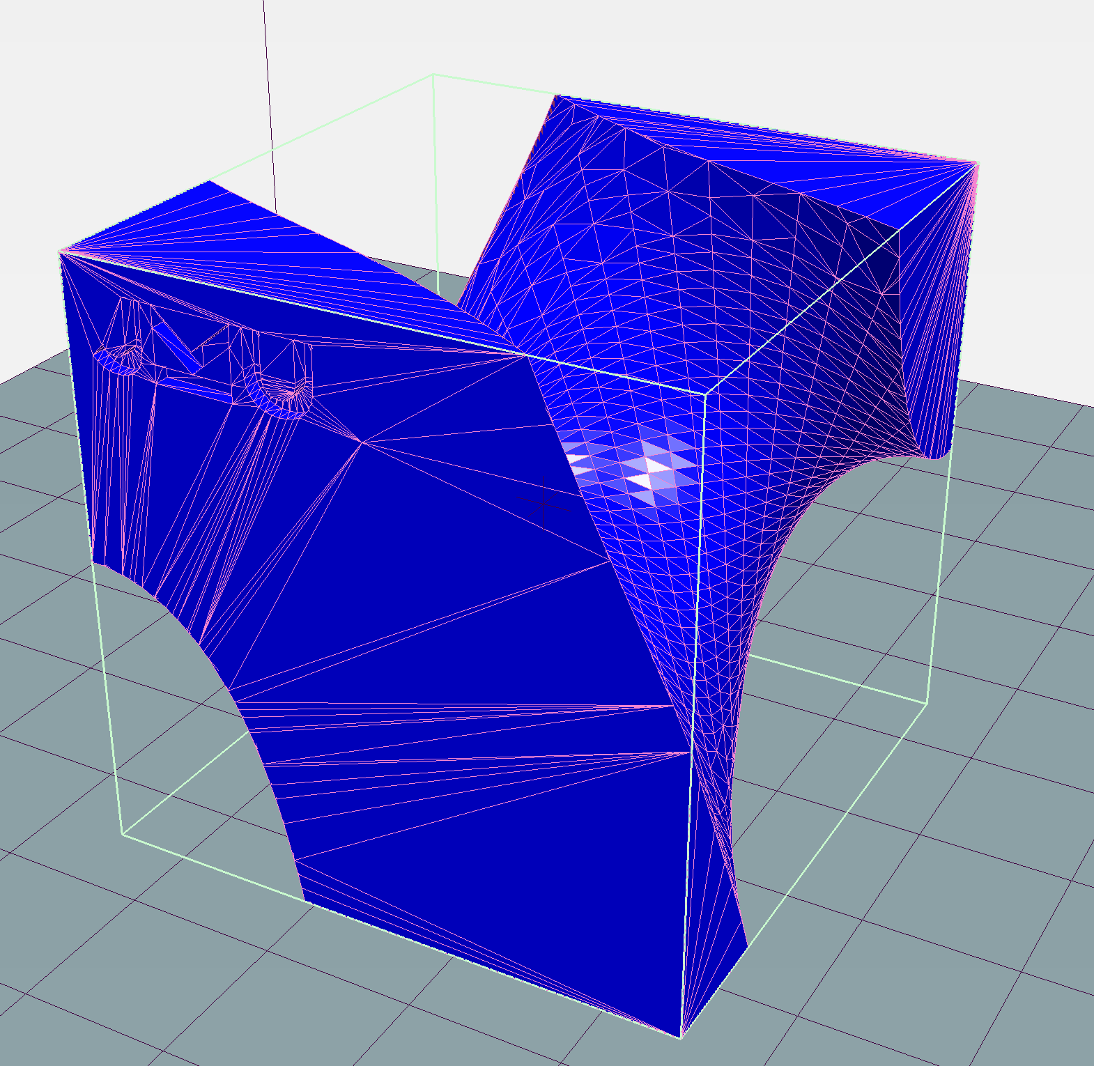 Puzzle cube bisection division by two screwy surface by jku steam
