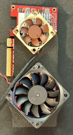 Dual-fan Bracket for Ableconn PCIe Dual m.2 - PEXM2-130 - 40+60mm