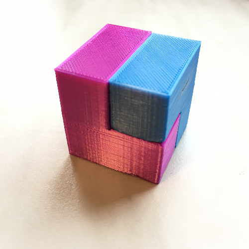 Miniatura 3 do modelo 3D Puzzle cube, bisection: division by two - block surface