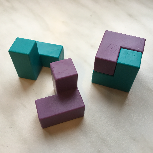 Miniatura 2 do modelo 3D Puzzle cube, bisection: division by two - block surface