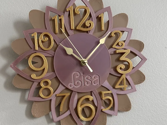 Flower Wall Clock