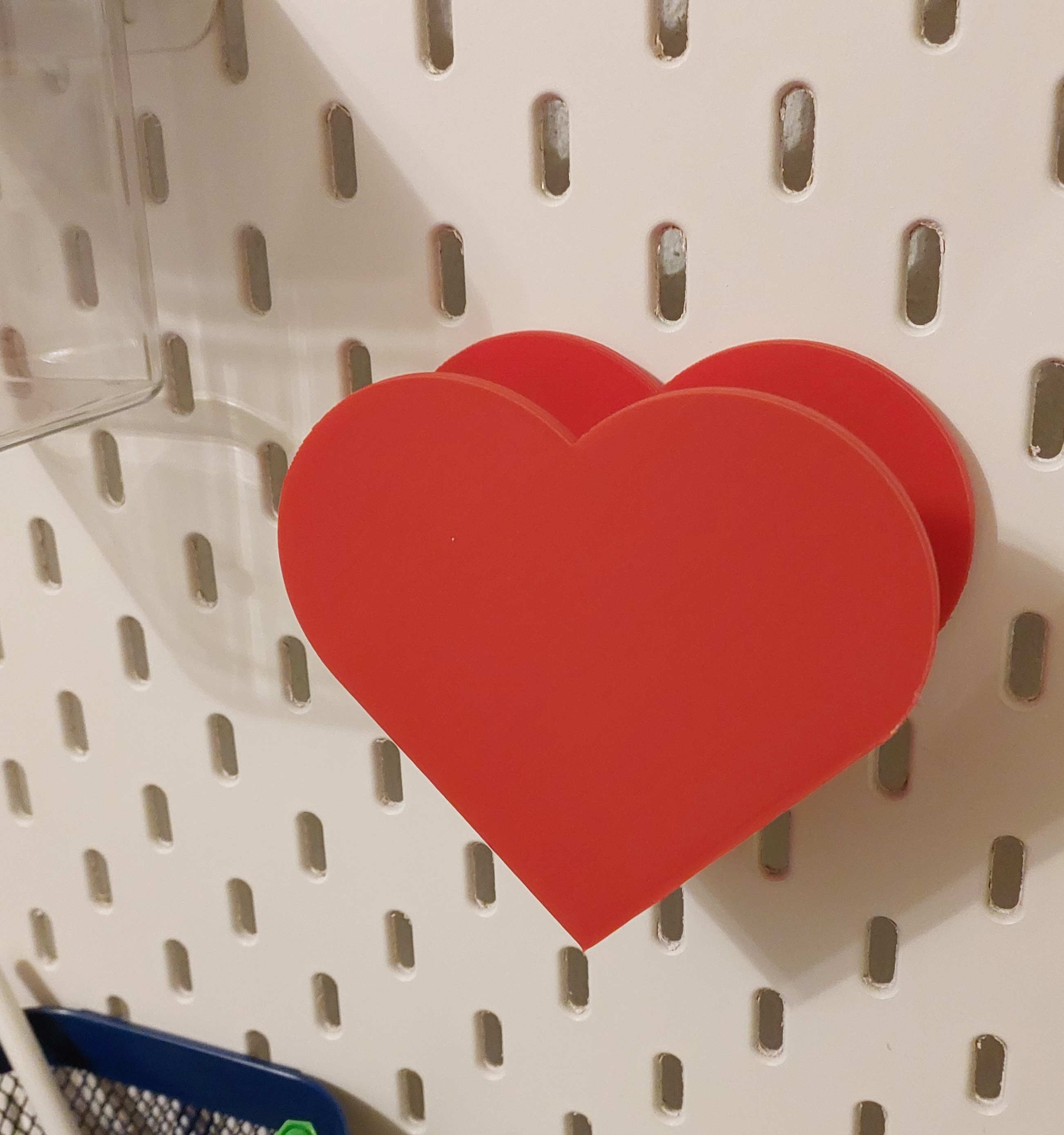Ikea Skadis Heart note box