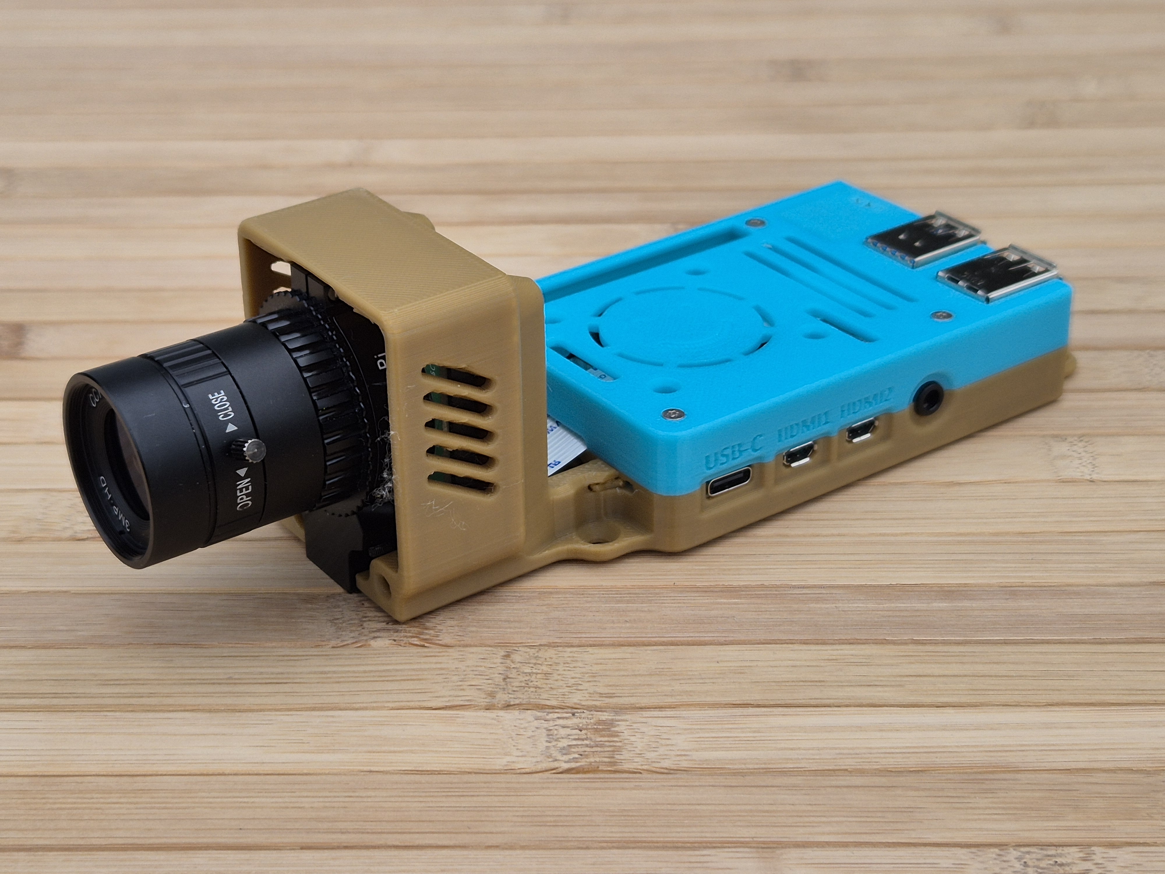 Raspberry Pi4 & Straight mount for Raspberry Pi GS and HD camera