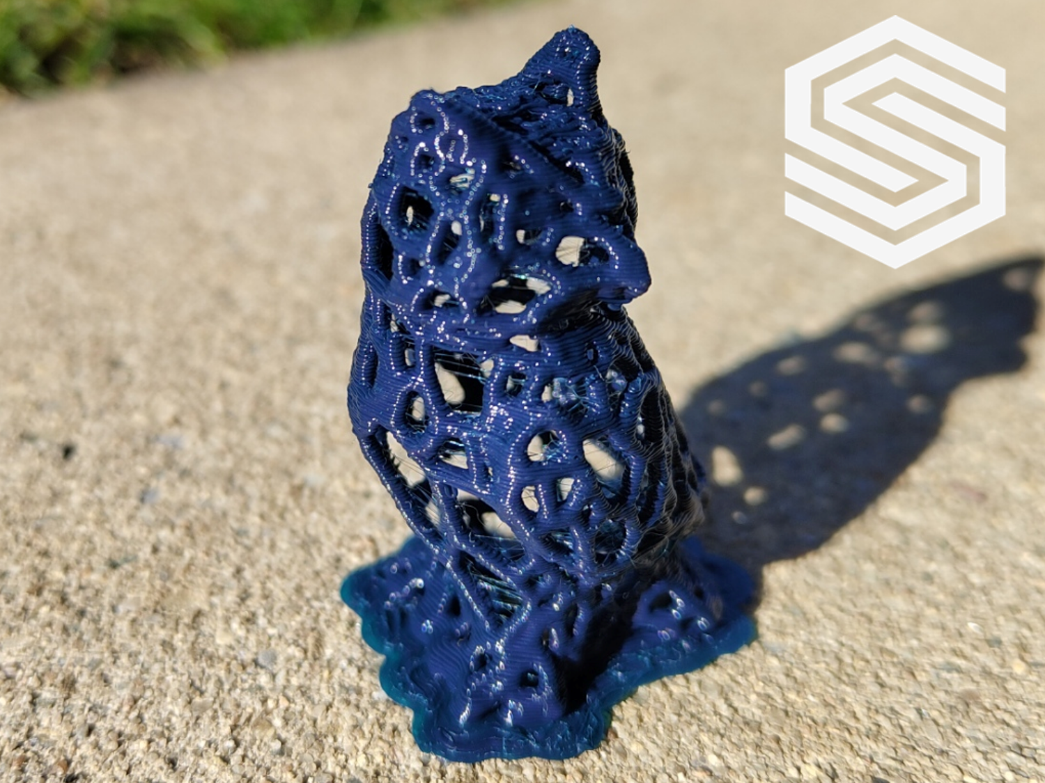 Modern Owl Voronoi 3D model thumbnail