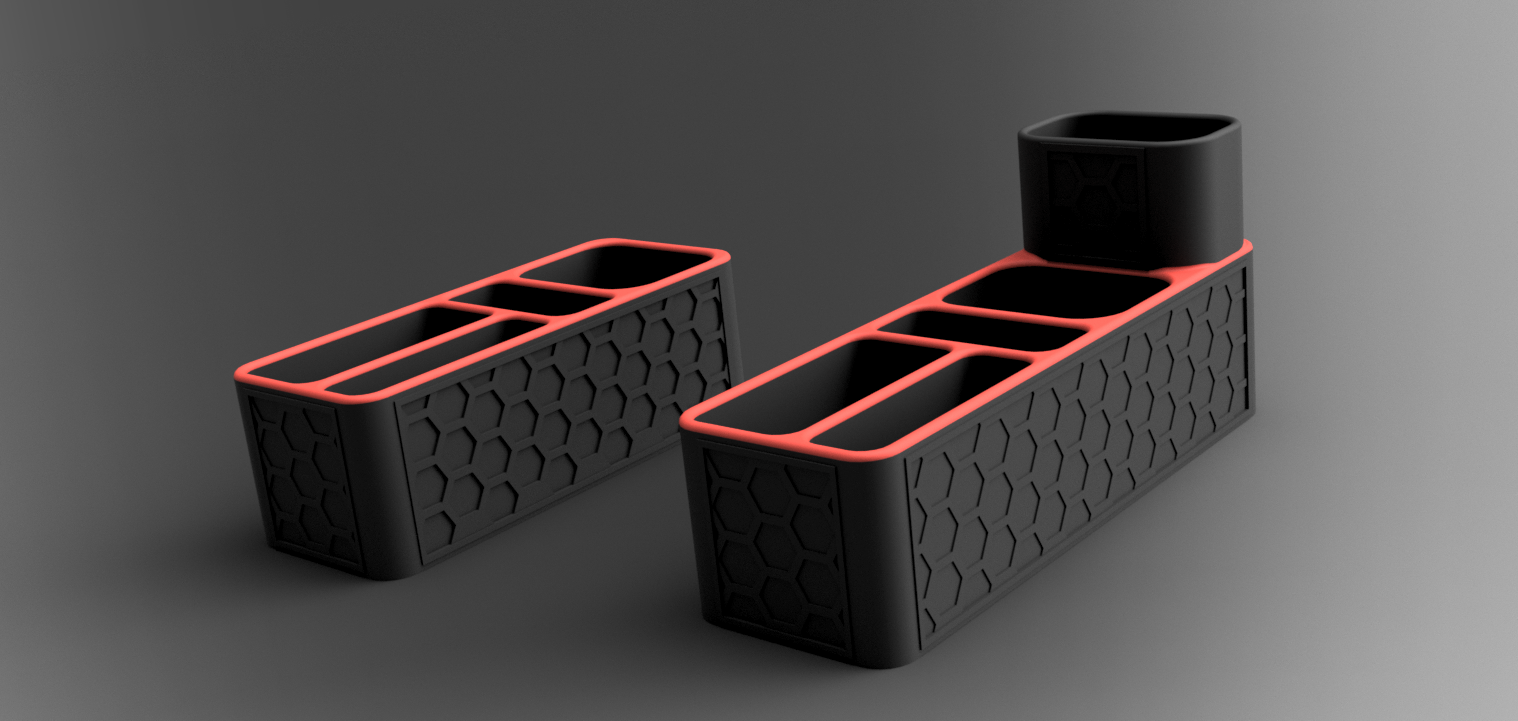 Bathroom Dental Organisers HEX Design and Matching Soap Dish