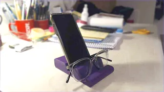 phone and glasses stand