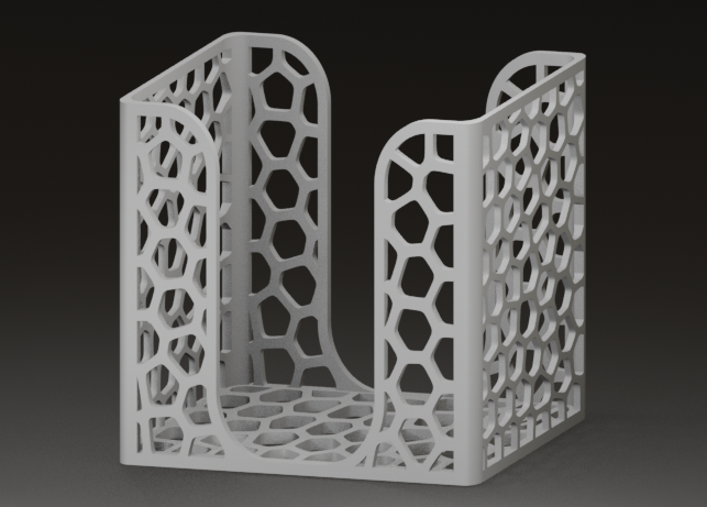 6" Square Napkin Holder - Voronoi Edition