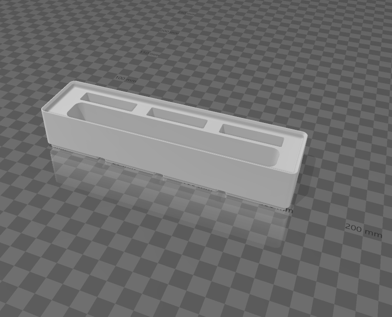 Gridfinity Plastic/Regular Scraper and Blade Bin 1x4 by Adarian ...