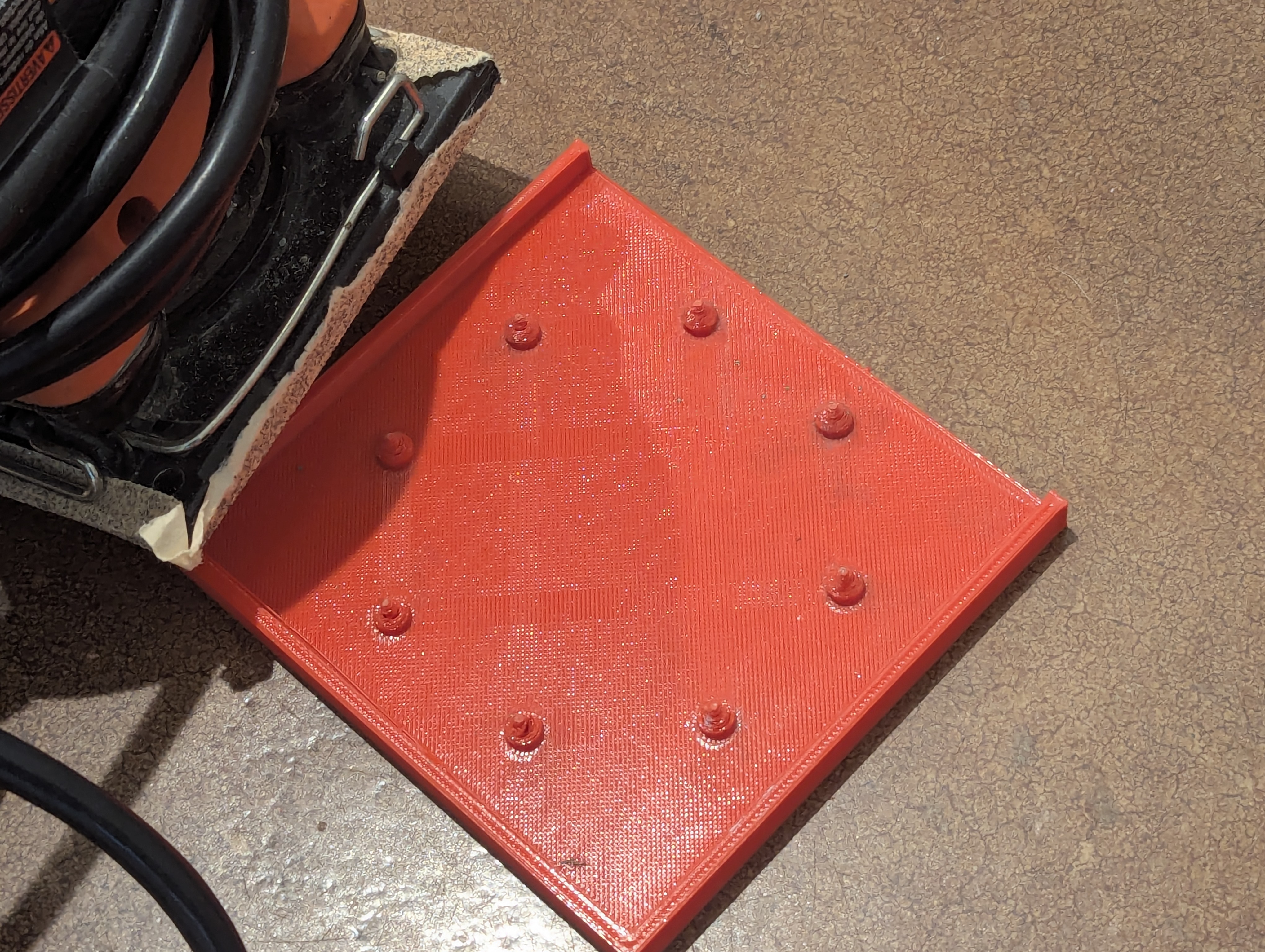 Base/Hole Punch Replacement for Black and Decker BDEQS300 Sander