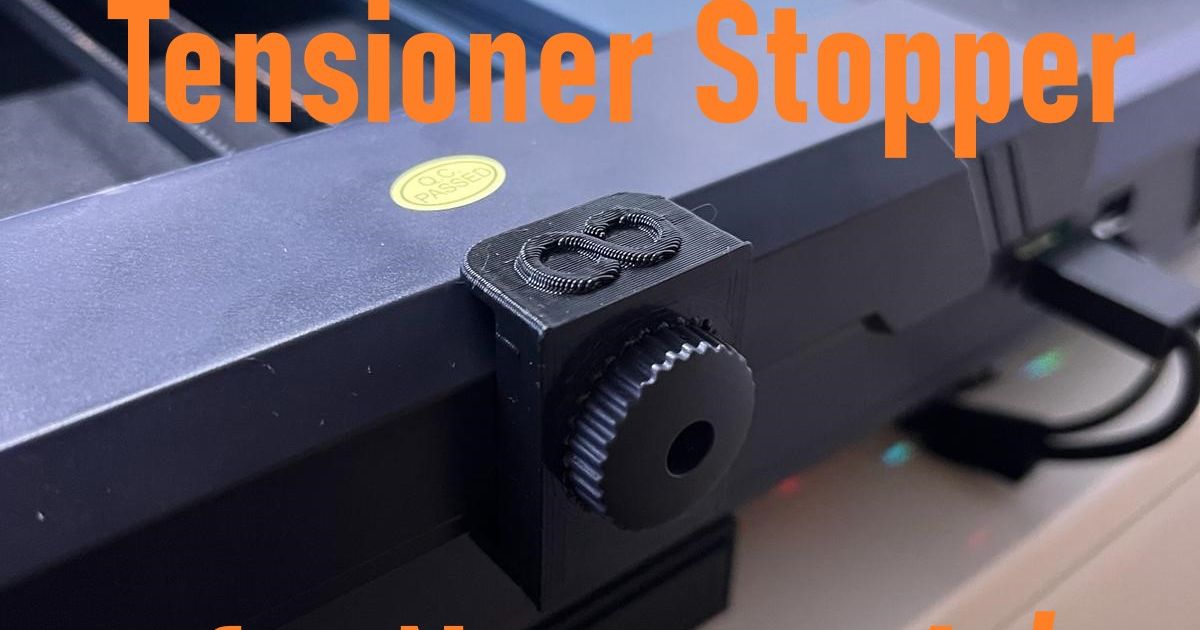 Y Axis Belt Tensioner Stopper with Elegoo Logo for Neptune 3 & 4 Series