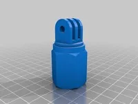 Go Pro camera holder for attaching to standard pole extender