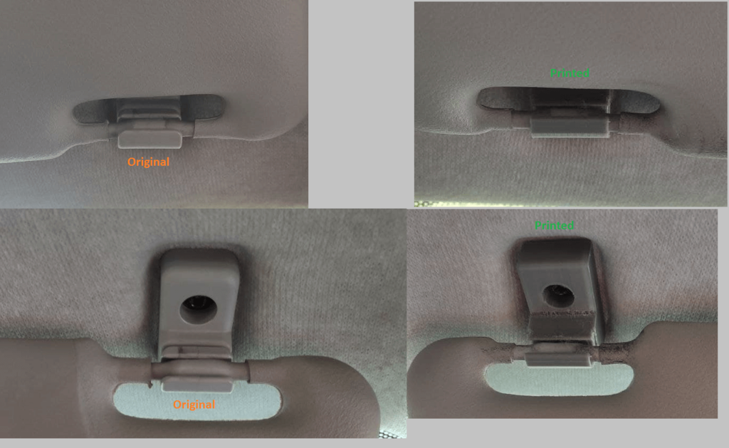 Fiat Panda Sun Visor hook 2008