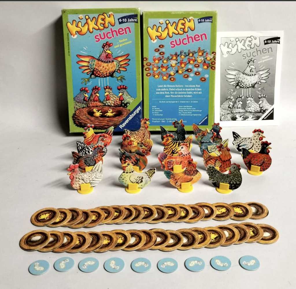 Chicken stand for Ravensburgers game "Küken suchen"