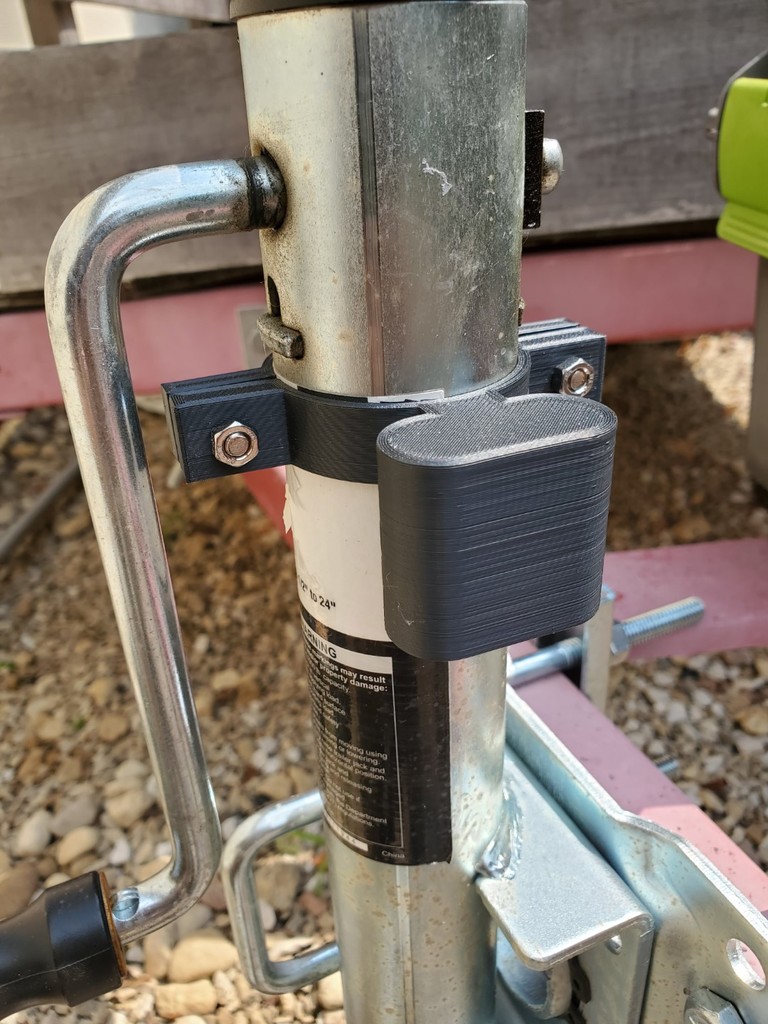 4Pin Trailer Wire holder for Harbor Freight Trailer Jack by