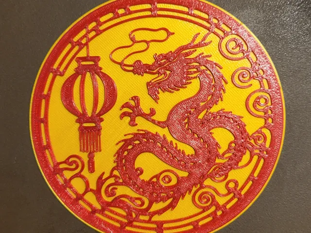 Dragon with a lantern decoration