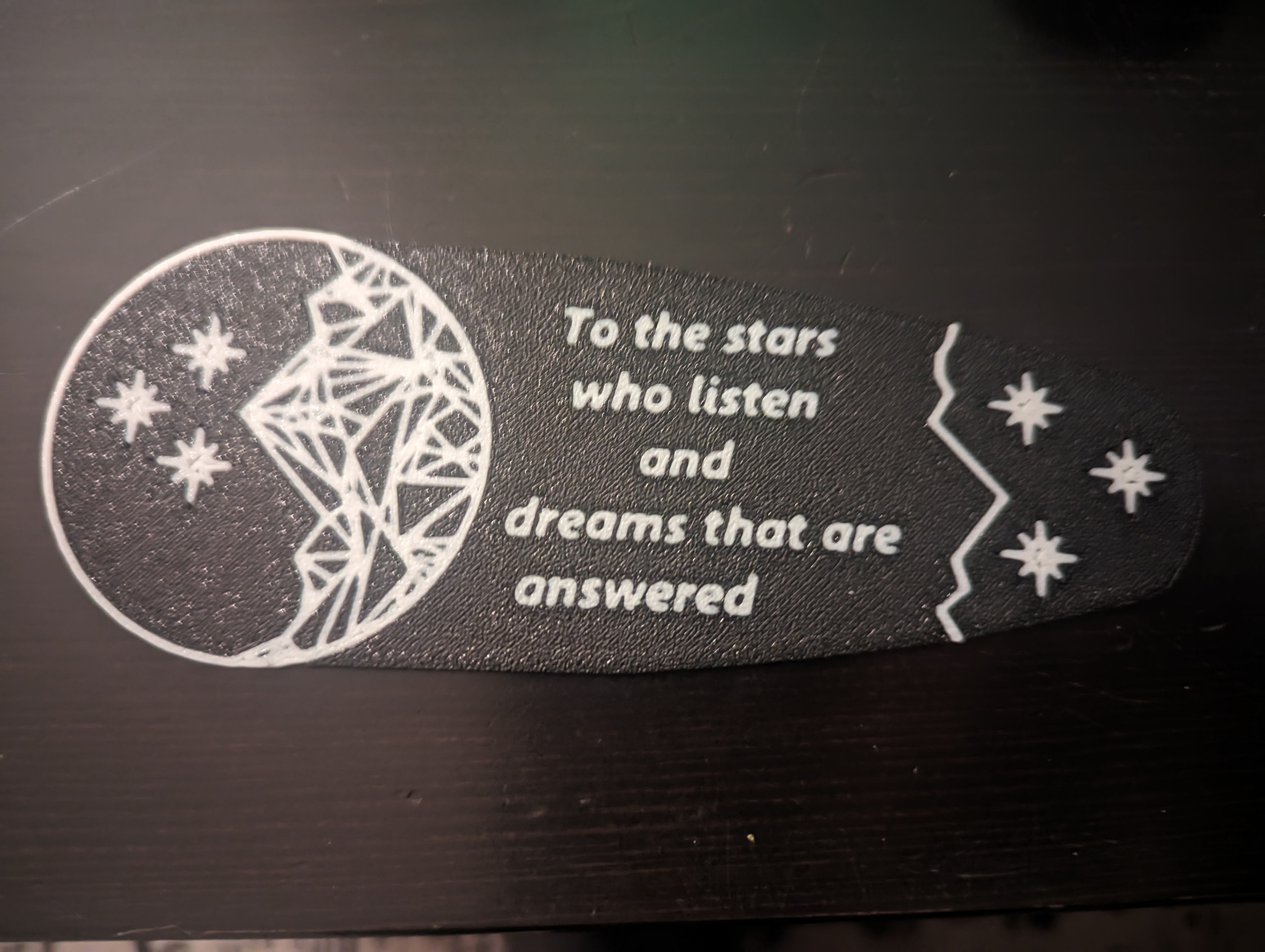 MultiColor Velaris Bookmark with text