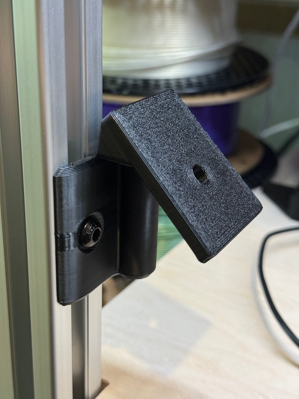 Logitech webcam pivot mount for 3030 extrusion by Bryson | Download ...