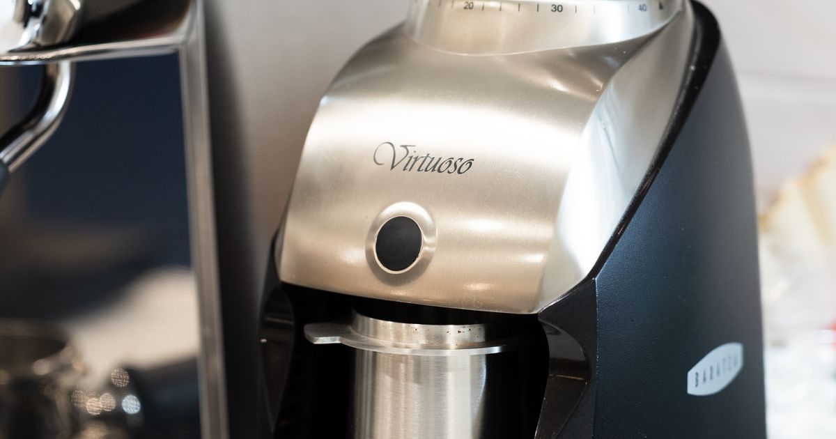 Dosing cup adapter for Baratza Virtuoso conical burr grinder by Bryson