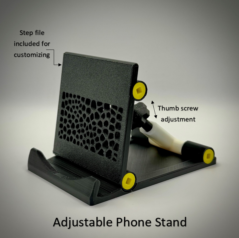 Thumb Screw Adjustable Phone Stand