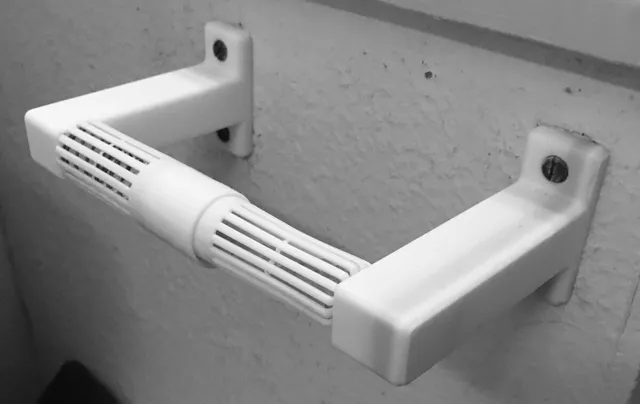 Toilet tissue paper holder for bathroom fits regular & large rolls