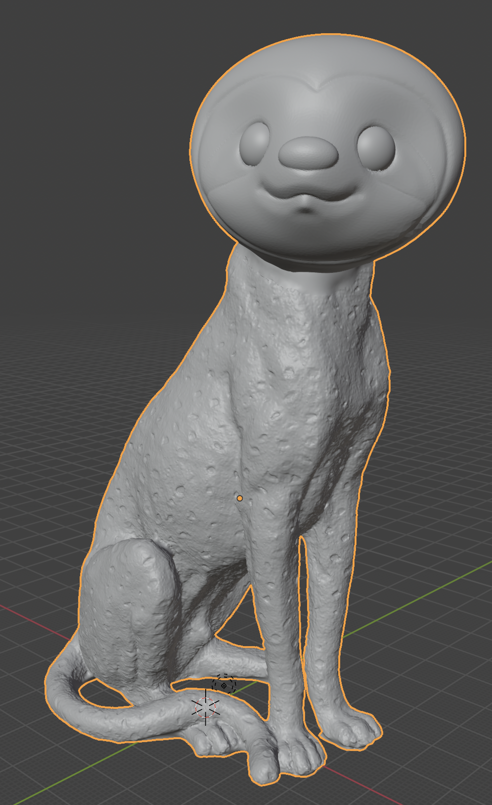 Cheetah Sloth 3D model thumbnail