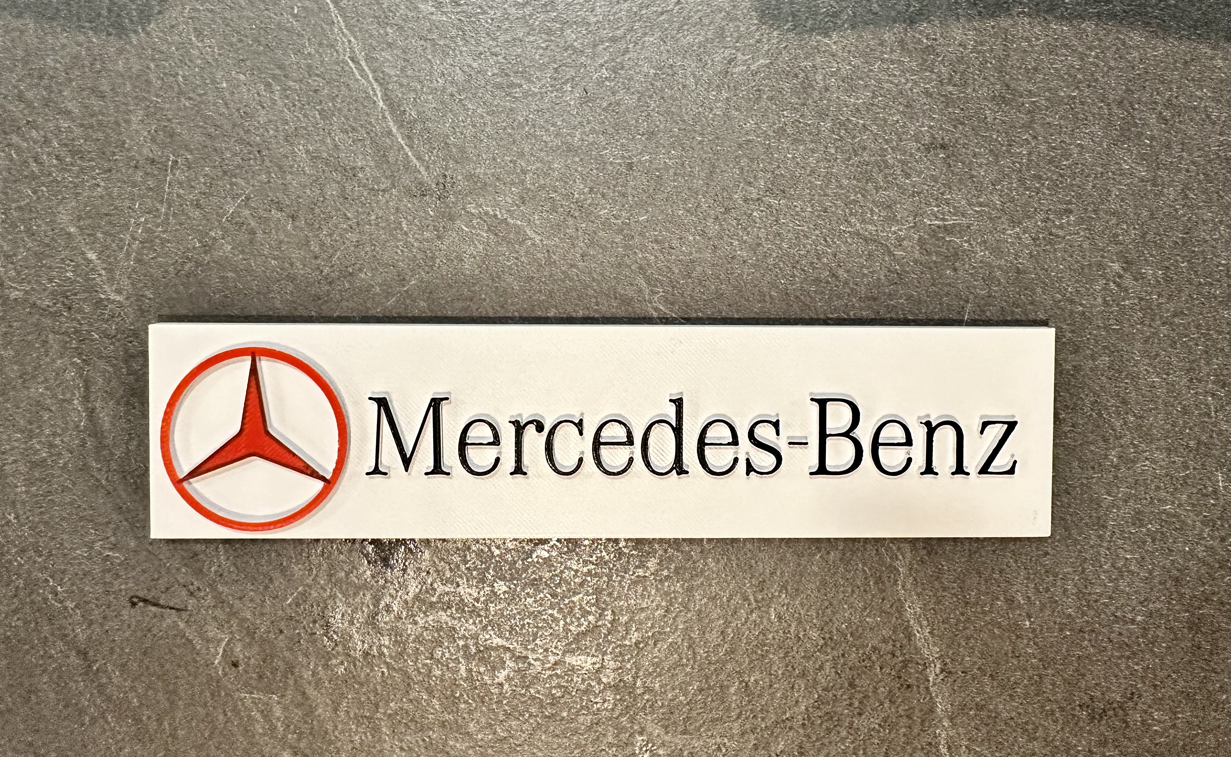 Mercedes advertising sign for Carrera slot car