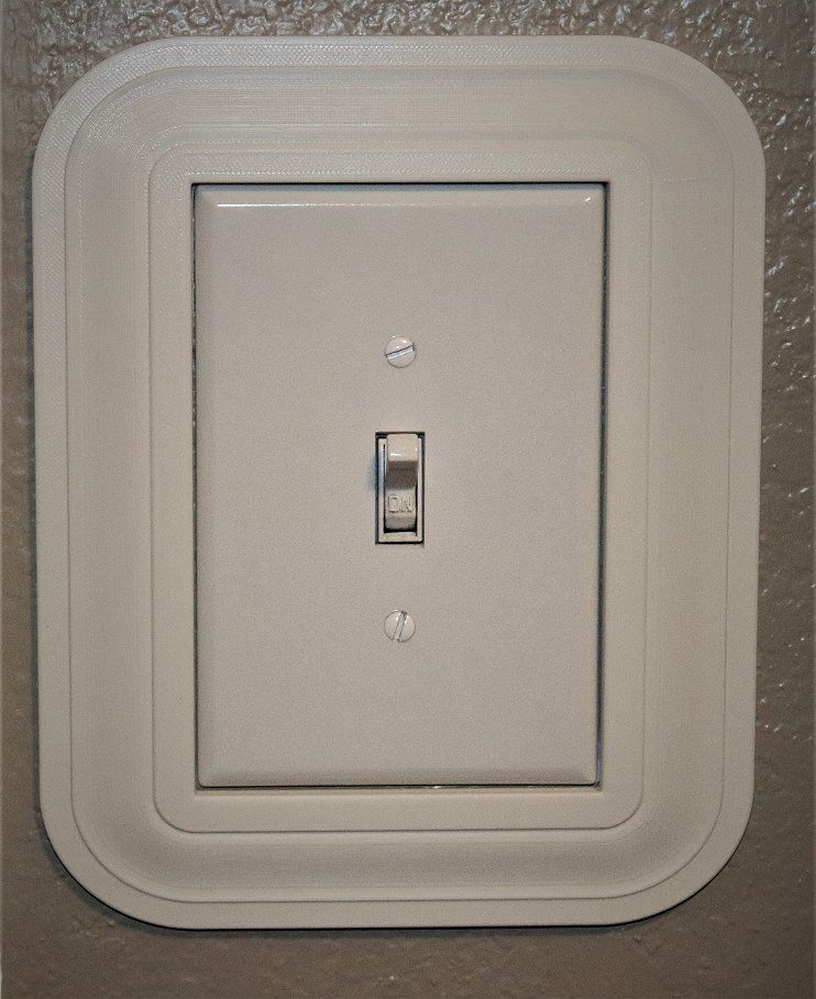 Tek çete 3.5 "x 5.25" büyük boy anahtar plakaları için çerçeve. (Sadece Plastik Aparattır!!!)